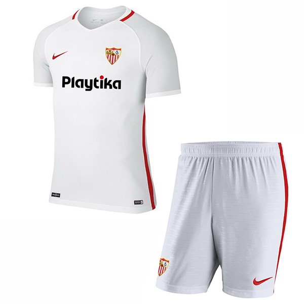 Maillot Football Séville Domicile Enfant 2018-19 Blanc